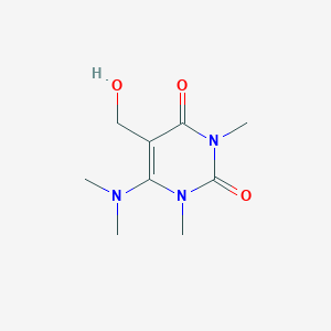 6-(Dimethylamino)-5-(hydroxymethyl)-1,3-dimethyl-1,2,3,4-tetrahydropyrimidine-2,4-dione