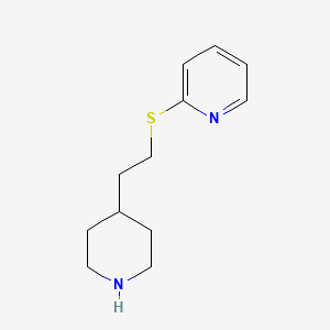 2-{[2-(Piperidin-4-yl)ethyl]sulfanyl}pyridine