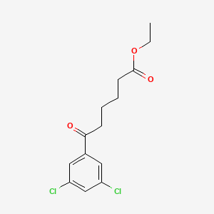 B1325895 Ethyl 6-(3,5-dichlorophenyl)-6-oxohexanoate CAS No. 898751-90-1
