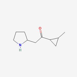 1-(2-Methylcyclopropyl)-2-(pyrrolidin-2-yl)ethan-1-one