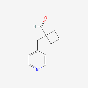 1-[(Pyridin-4-yl)methyl]cyclobutane-1-carbaldehyde