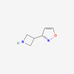 molecular formula C6H8N2O B13258998 3-(Azetidin-3-yl)-1,2-oxazole 