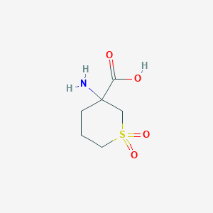 3-amino-1,1-dioxothiane-3-carboxylic acid