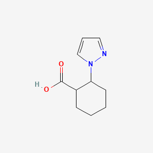 2-(1H-pyrazol-1-yl)cyclohexane-1-carboxylic acid