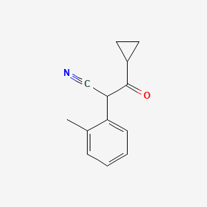 3-Cyclopropyl-2-(2-methylphenyl)-3-oxopropanenitrile