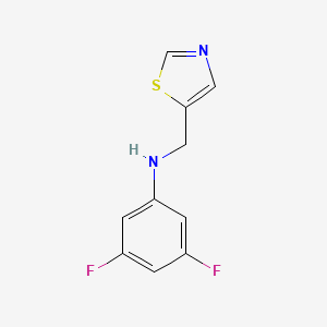 3,5-difluoro-N-(1,3-thiazol-5-ylmethyl)aniline