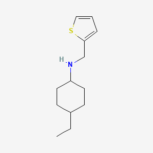 4-ethyl-N-(thiophen-2-ylmethyl)cyclohexan-1-amine