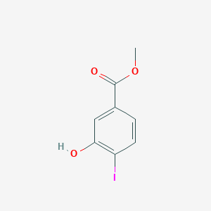 molecular formula C8H7IO3 B132591 3-羟基-4-碘苯甲酸甲酯 CAS No. 157942-12-6