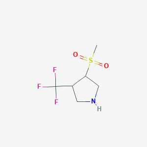 3-Methanesulfonyl-4-(trifluoromethyl)pyrrolidine