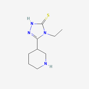 4-Ethyl-5-(piperidin-3-yl)-4H-1,2,4-triazole-3-thiol