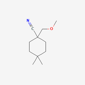 1-(Methoxymethyl)-4,4-dimethylcyclohexane-1-carbonitrile