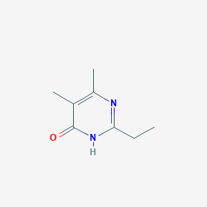 molecular formula C8H12N2O B13259214 2-Ethyl-5,6-dimethylpyrimidin-4(3h)-one 