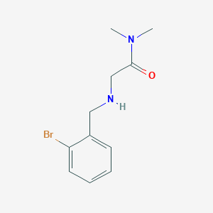 2-{[(2-bromophenyl)methyl]amino}-N,N-dimethylacetamide