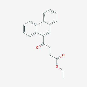 molecular formula C20H18O3 B1325926 4-氧代-4-(9-菲)丁酸乙酯 CAS No. 898752-85-7