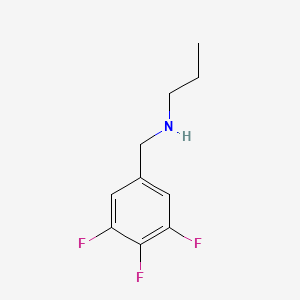 molecular formula C10H12F3N B13259260 Propyl[(3,4,5-trifluorophenyl)methyl]amine 