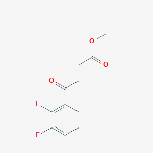 molecular formula C12H12F2O3 B1325928 4-(2,3-二氟苯基)-4-氧代丁酸乙酯 CAS No. 898752-96-0