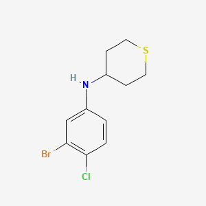 N-(3-Bromo-4-chlorophenyl)thian-4-amine