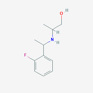 2-{[1-(2-Fluorophenyl)ethyl]amino}propan-1-ol