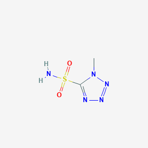 molecular formula C2H5N5O2S B13259376 1-methyl-1H-1,2,3,4-tetrazole-5-sulfonamide 