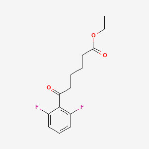 B1325944 Ethyl 6-(2,6-difluorophenyl)-6-oxohexanoate CAS No. 898753-26-9