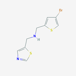 1-(4-Bromothiophen-2-yl)-N-(thiazol-5-ylmethyl)methanamine