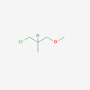 molecular formula C5H11ClO B13259477 1-Chloro-3-methoxy-2-methylpropane 