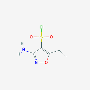 3-Amino-5-ethyl-1,2-oxazole-4-sulfonyl chloride