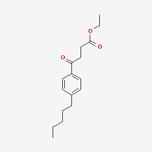 Ethyl 4-oxo-4-(4-n-pentylphenyl)butyrate