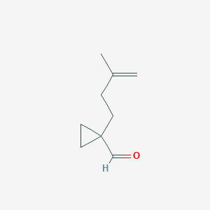 1-(3-Methylbut-3-en-1-yl)cyclopropane-1-carbaldehyde