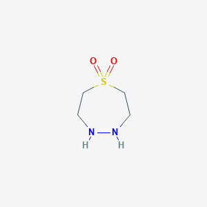 molecular formula C4H10N2O2S B13259540 1,4,5-Thiadiazepane-1,1-dione 