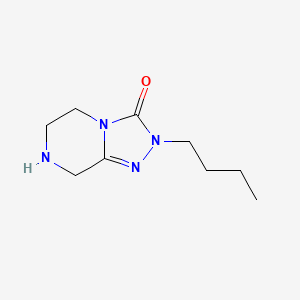 2-butyl-2H,3H,5H,6H,7H,8H-[1,2,4]triazolo[4,3-a]piperazin-3-one