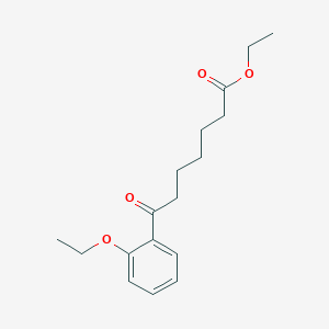 molecular formula C17H24O4 B1325957 7-(2-乙氧基苯基)-7-氧代庚酸乙酯 CAS No. 898757-45-4