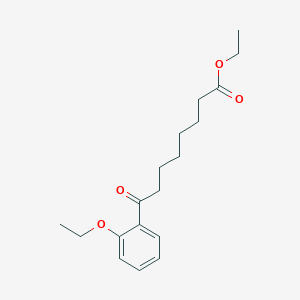 molecular formula C18H26O4 B1325958 Ethyl 8-(2-ethoxyphenyl)-8-oxooctanoate CAS No. 898757-48-7