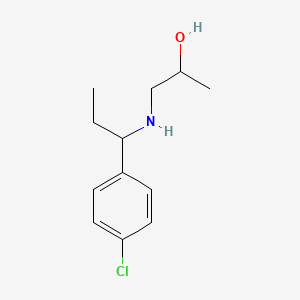 1-{[1-(4-Chlorophenyl)propyl]amino}propan-2-ol