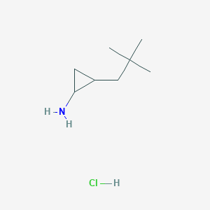 2-(2,2-Dimethylpropyl)cyclopropan-1-amine hydrochloride