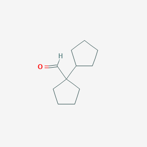 1-Cyclopentylcyclopentane-1-carbaldehyde