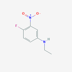 molecular formula C8H9FN2O2 B13259735 N-ethyl-4-fluoro-3-nitroaniline 