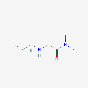 molecular formula C8H18N2O B13259743 2-[(Butan-2-yl)amino]-N,N-dimethylacetamide 