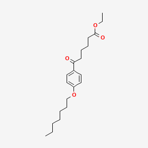 molecular formula C21H32O4 B1325978 Ethyl 6-(4-heptyloxyphenyl)-6-oxohexanoate CAS No. 898757-99-8