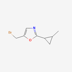 5-(Bromomethyl)-2-(2-methylcyclopropyl)-1,3-oxazole