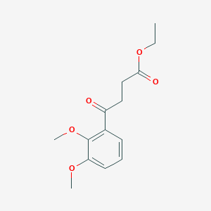 molecular formula C14H18O5 B1325979 Ethyl 4-(2,3-dimethoxyphenyl)-4-oxobutyrate CAS No. 898758-05-9