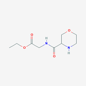 Ethyl (morpholine-3-carbonyl)glycinate