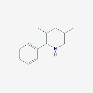 molecular formula C13H19N B13259797 3,5-Dimethyl-2-phenylpiperidine 