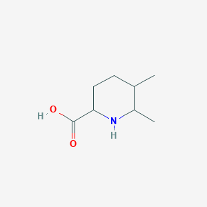 molecular formula C8H15NO2 B13259831 5,6-Dimethylpiperidine-2-carboxylic acid 