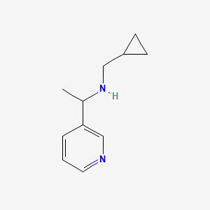 molecular formula C11H16N2 B13259858 (Cyclopropylmethyl)[1-(pyridin-3-YL)ethyl]amine 