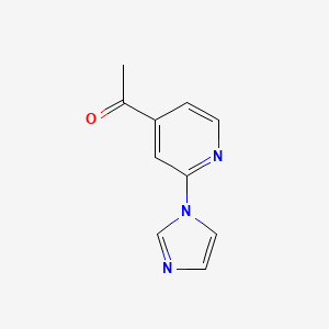 1-[2-(1H-Imidazol-1-YL)pyridin-4-YL]ethan-1-one