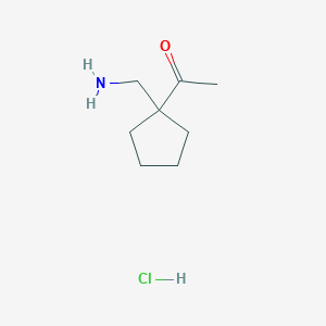 1-[1-(Aminomethyl)cyclopentyl]ethan-1-one hydrochloride