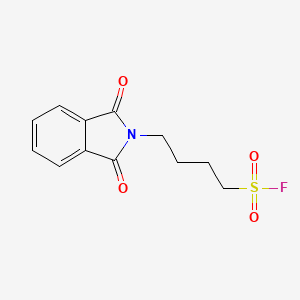 molecular formula C12H12FNO4S B13259904 4-(1,3-Dioxo-2,3-dihydro-1H-isoindol-2-yl)butane-1-sulfonyl fluoride 