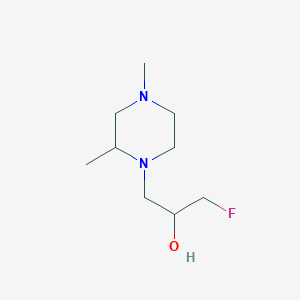 1-(2,4-Dimethylpiperazin-1-yl)-3-fluoropropan-2-ol