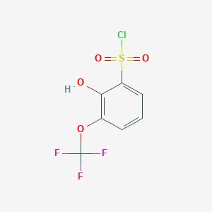 2-Hydroxy-3-(trifluoromethoxy)benzene-1-sulfonyl chloride